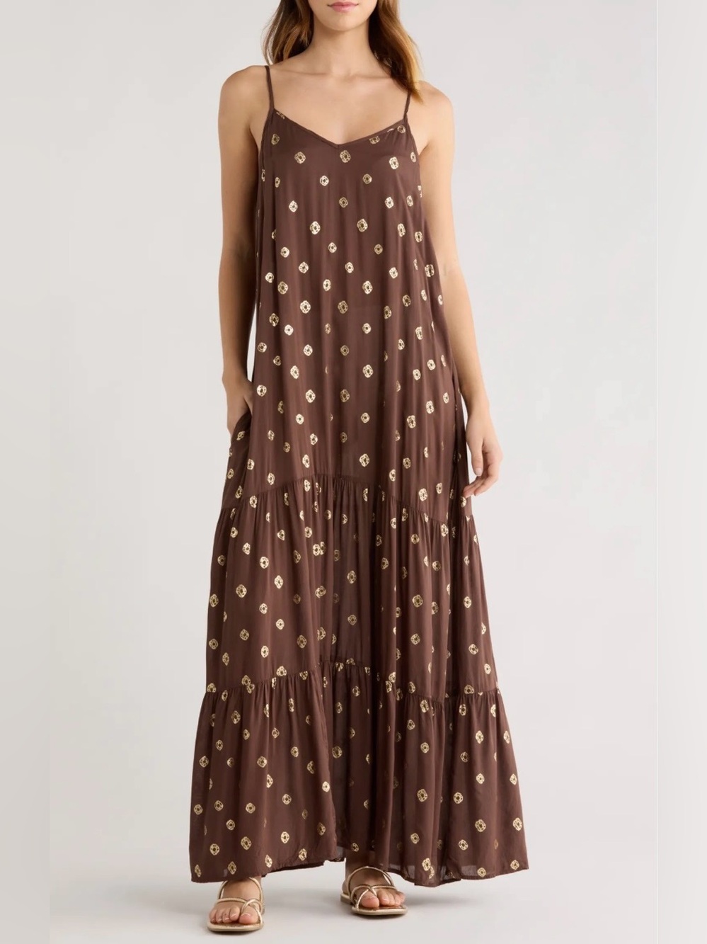 Metallic Dot Swim Cover-Up Dress
Elan